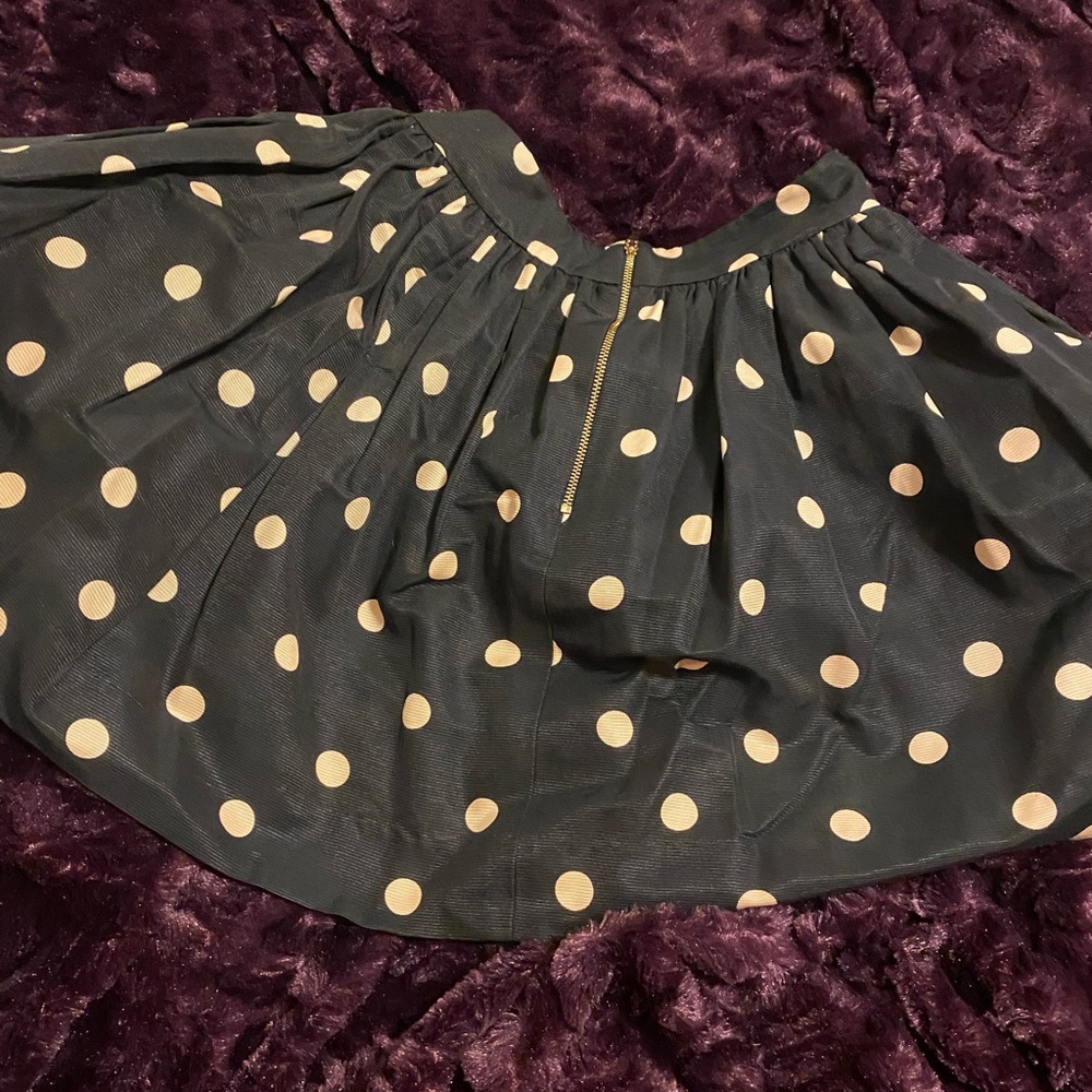 Kate Spade Black Polka Dot Skirt - Picture 2 of 3